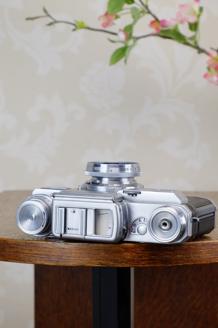 SUPERB! 1942 Zeiss Ikon Contax Camera with Zeiss 2.0/50mm lens, CLA'd, Freshly Serviced! - Zeiss-Ikon- Petrakla Classic Cameras