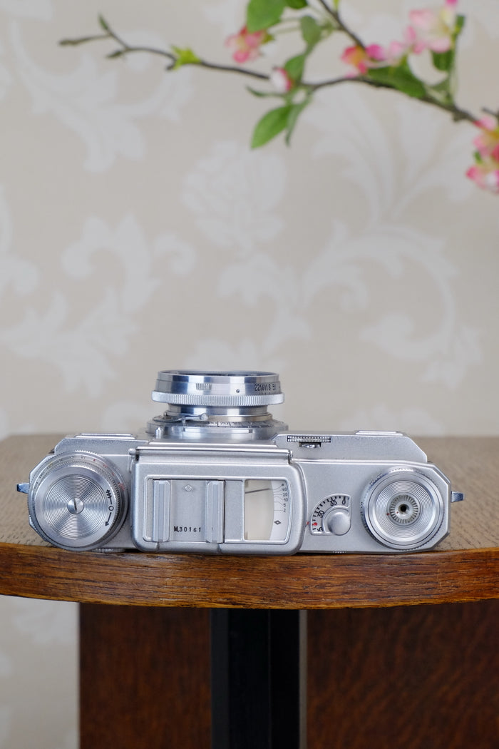 SUPERB! 1942 Zeiss Ikon Contax Camera with Zeiss 2.0/50mm lens, CLA'd, Freshly Serviced! - Zeiss-Ikon- Petrakla Classic Cameras