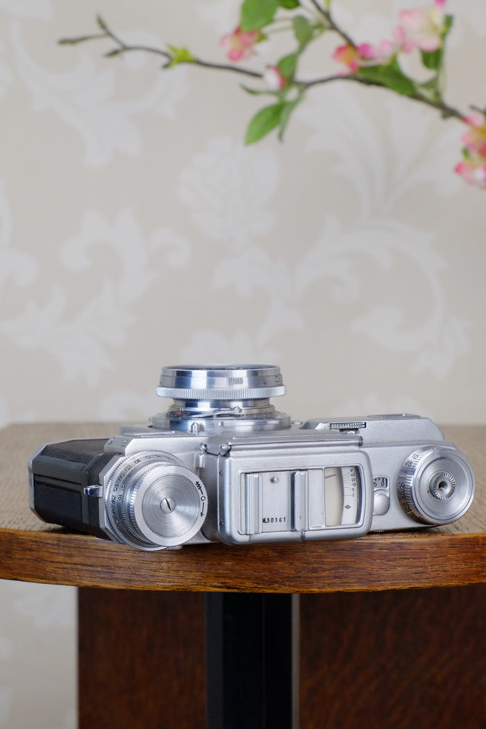 SUPERB! 1942 Zeiss Ikon Contax Camera with Zeiss 2.0/50mm lens, CLA'd, Freshly Serviced! - Zeiss-Ikon- Petrakla Classic Cameras