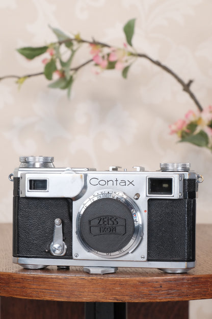 1936 Zeiss Ikon Contax II Body, CLA'd, Freshly Serviced!