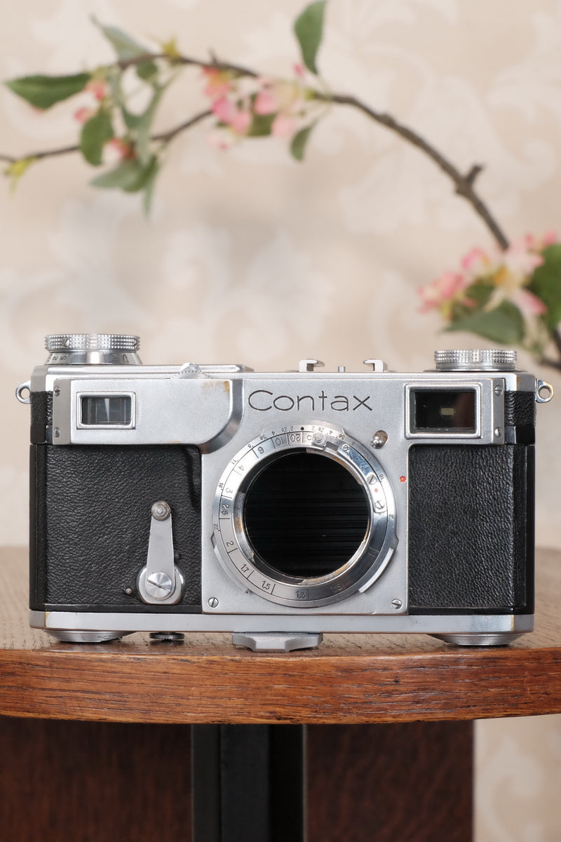 1936 Zeiss Ikon Contax II Body, CLA'd, Freshly Serviced!