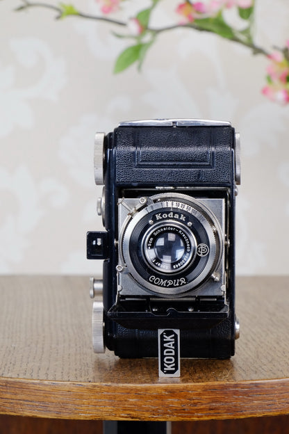 THE ORIGINAL FIRST VERSION, 1934 Black Kodak Retina, model 117, CLA'd, Freshly Serviced! - Kodak- Petrakla Classic Cameras
