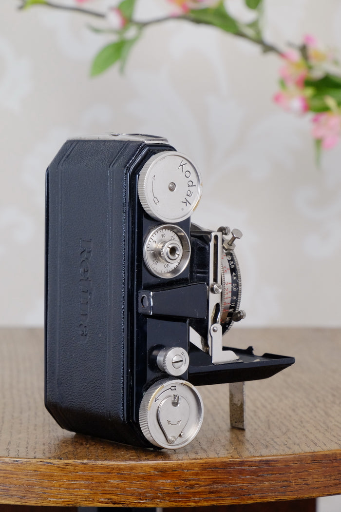 THE ORIGINAL FIRST VERSION, 1934 Black Kodak Retina, model 117, CLA'd, Freshly Serviced! - Kodak- Petrakla Classic Cameras