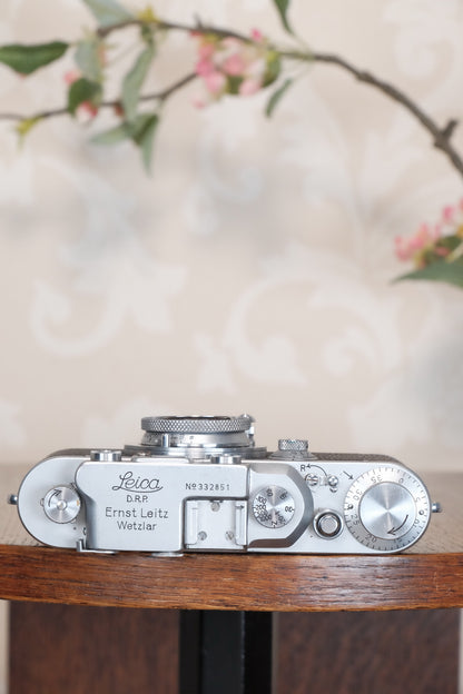 Excellent 1939 Leitz Leica IIIa, Freshly Serviced, CLA'd