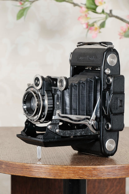SUPERB! 1934 Zeiss Ikon Super Ikonta 6x9, Tessar lens, CLA'd, FRESHLY SERVICED! - Zeiss-Ikon- Petrakla Classic Cameras