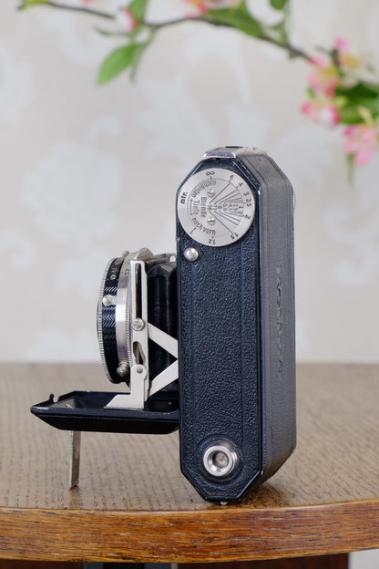 THE ORIGINAL FIRST VERSION, 1934 Black Kodak Retina, model 117, CLA'd, Freshly Serviced! - Kodak- Petrakla Classic Cameras