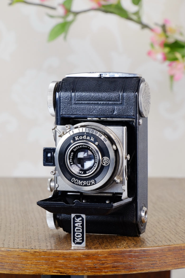 THE ORIGINAL FIRST VERSION, 1934 Black Kodak Retina, model 117, CLA'd, Freshly Serviced! - Kodak- Petrakla Classic Cameras
