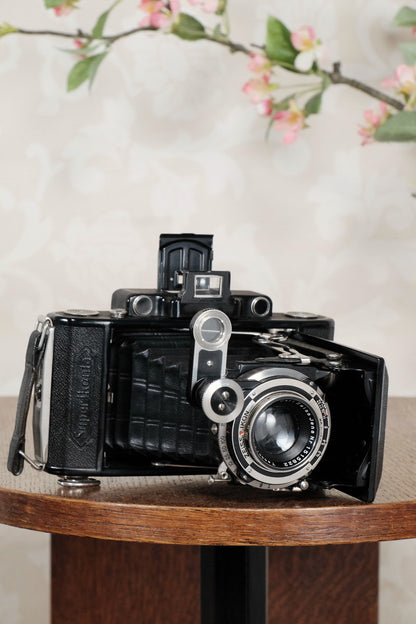 SUPERB! 1934 Zeiss Ikon Super Ikonta 6x9, Tessar lens, CLA'd, FRESHLY SERVICED! - Zeiss-Ikon- Petrakla Classic Cameras
