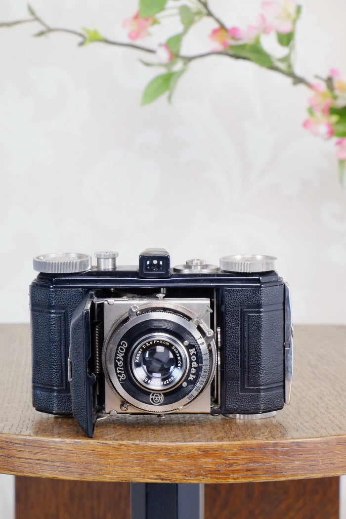 THE ORIGINAL FIRST VERSION, 1934 Black Kodak Retina, model 117, CLA'd, Freshly Serviced! - Kodak- Petrakla Classic Cameras