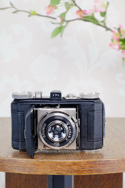 THE ORIGINAL FIRST VERSION, 1934 Black Kodak Retina, model 117, CLA'd, Freshly Serviced! - Kodak- Petrakla Classic Cameras