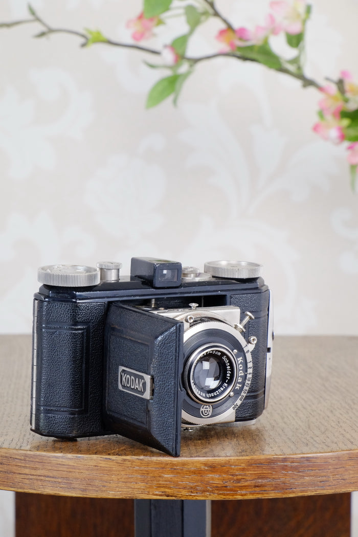 THE ORIGINAL FIRST VERSION, 1934 Black Kodak Retina, model 117, CLA'd, Freshly Serviced! - Kodak- Petrakla Classic Cameras