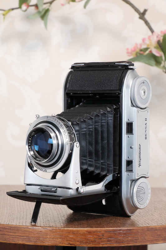 Excellent 1952 Voigtlander 6x9 Bessa II with Color-Skopar lens, Freshly serviced, CLA'd
