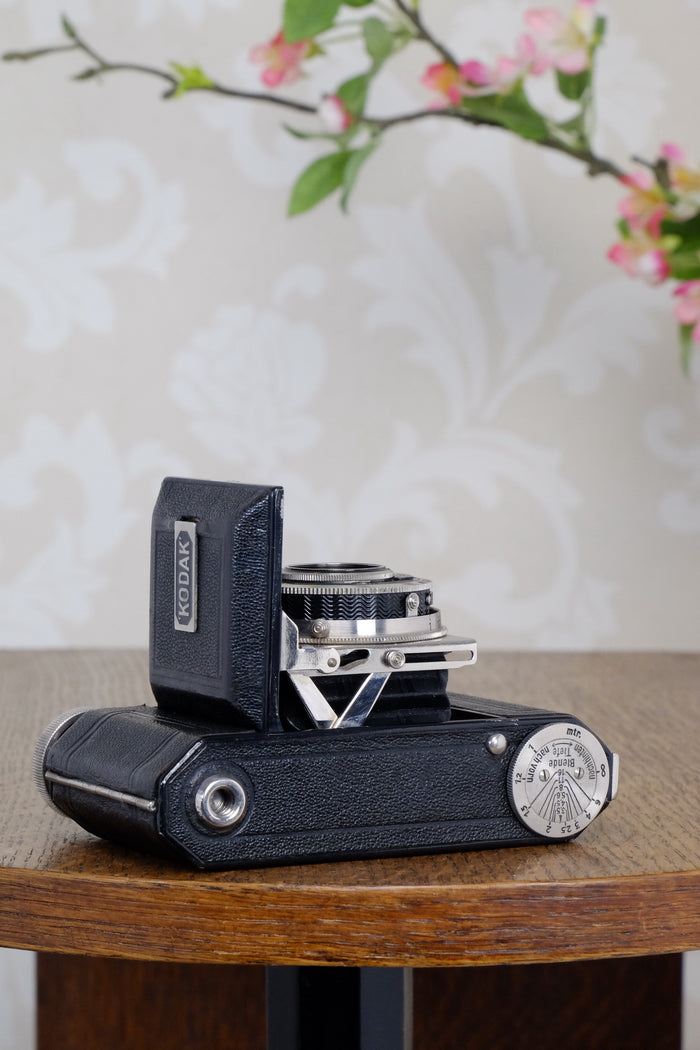 THE ORIGINAL FIRST VERSION, 1934 Black Kodak Retina, model 117, CLA'd, Freshly Serviced! - Kodak- Petrakla Classic Cameras
