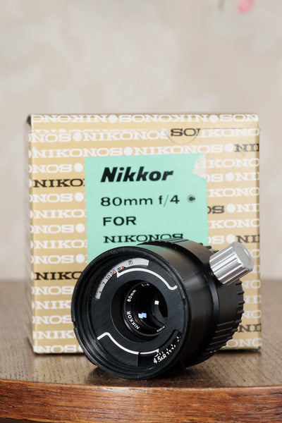 Superb! 80mm Nikkor lens for the Nikon Nikonos - Nikonos- Petrakla Classic Cameras