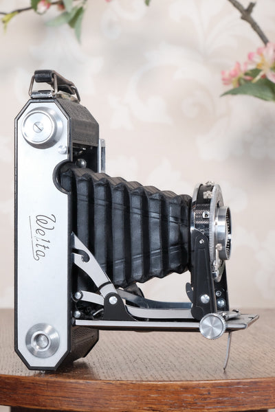 Rare! Near Mint 1937 WELTA WELTUR 6x9 Coupled Rangefinder Camera, CLA'd, Freshly serviced!