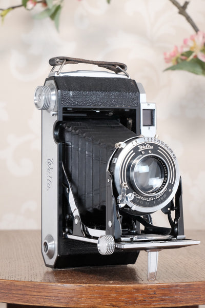 Rare! Near Mint 1937 WELTA WELTUR 6x9 Coupled Rangefinder Camera, CLA'd, Freshly serviced!