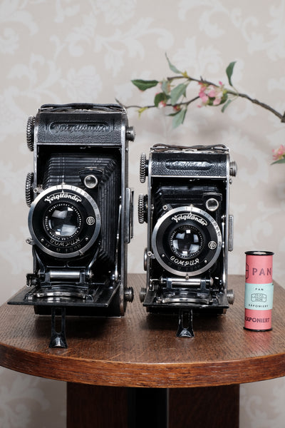 1935 Voigtlander Inos II 6.5x11 Folder, with Heliar lens! CLA’d, Freshly Serviced!