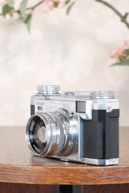 Superb! 1952 Zeiss Ikon Contax IIa with Lens and Original Leather Case. CLA'd, Freshly Serviced!