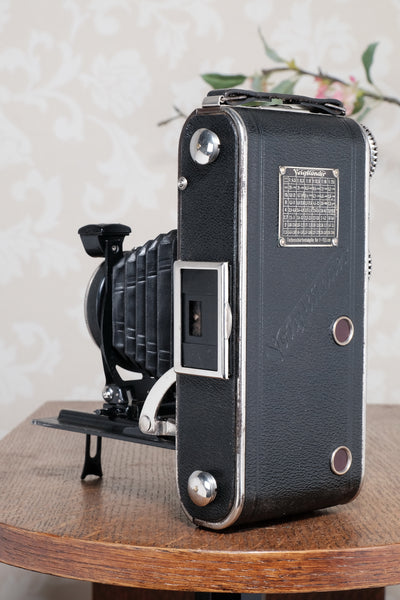 1935 Voigtlander Inos II 6.5x11 Folder, with Heliar lens! CLA’d, Freshly Serviced!