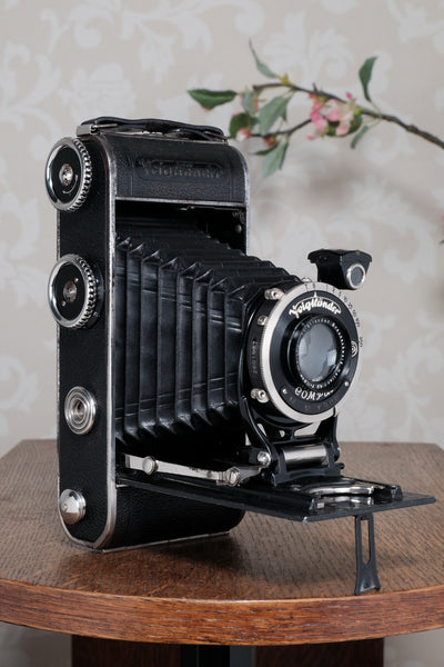 1935 Voigtlander Inos II 6.5x11 Folder, with Heliar lens! CLA’d, Freshly Serviced!