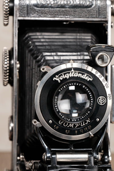 1935 Voigtlander Inos II 6.5x11 Folder, with Heliar lens! CLA’d, Freshly Serviced!