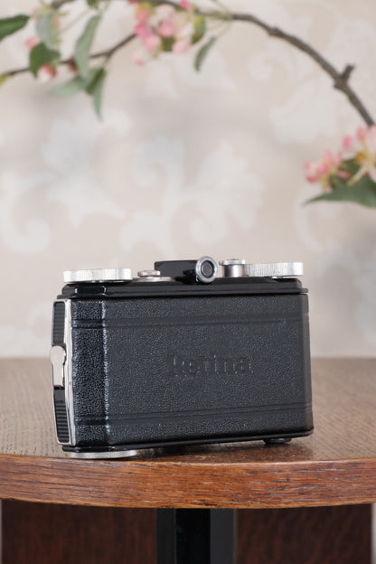 THE ORIGINAL FIRST VERSION, 1934 Black Kodak Retina, model 117, CLA'd, Freshly Serviced!