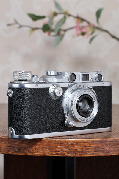 Superb! 1934 Leitz Leica III with Elmar lens & case. Freshly Serviced, CLA'd