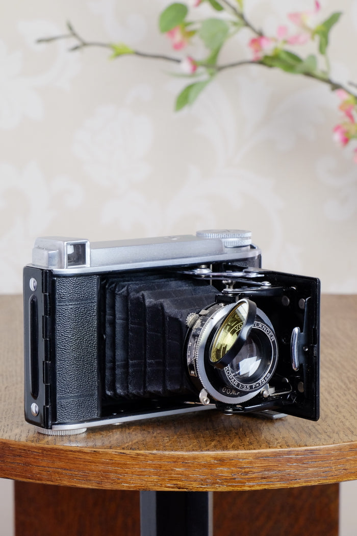 Superb! 1936  Voigtlander “Baby Bessa“ 66, 6x6 camera, Skopar lens, CLA'd, Freshly Serviced! - Voigtlander- Petrakla Classic Cameras