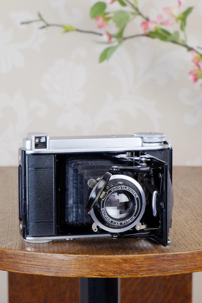 Superb! 1936  Voigtlander “Baby Bessa“ 66, 6x6 camera, Skopar lens, CLA'd, Freshly Serviced! - Voigtlander- Petrakla Classic Cameras