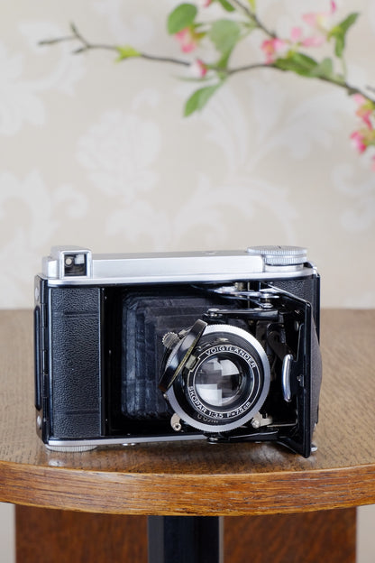 Superb! 1936  Voigtlander “Baby Bessa“ 66, 6x6 camera, Skopar lens, CLA'd, Freshly Serviced! - Voigtlander- Petrakla Classic Cameras