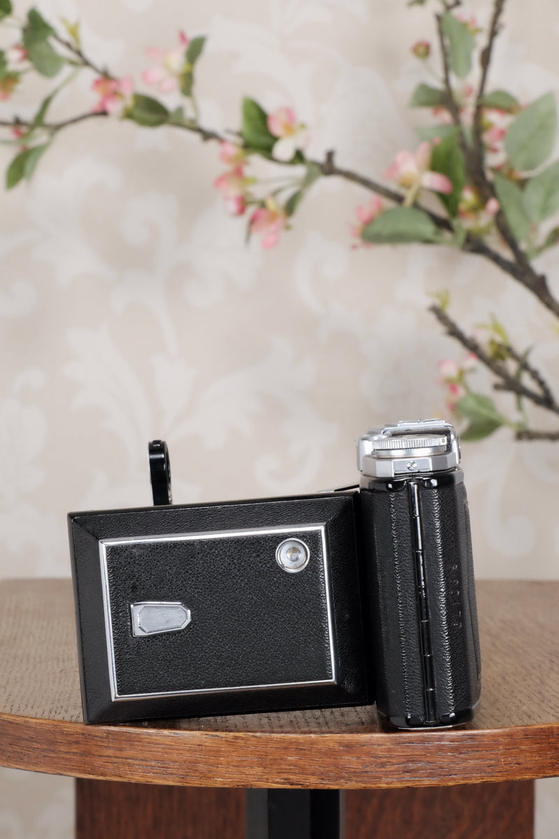 Near Mint! 1939 Zeiss Ikon Super Ikonta 6x9, 3.5/105mm Tessar lens, Compur Rapid shutter, CLA'd, FRESHLY SERVICED! - Zeiss-Ikon- Petrakla Classic Cameras