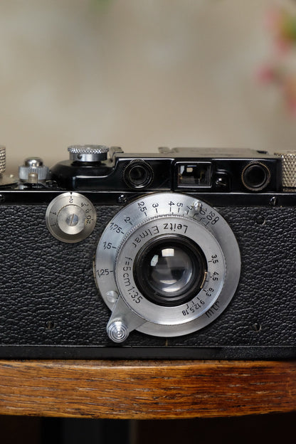 Exceptionally fine 1934 3.5/50mm Leitz Leica Elmar lens - Leitz- Petrakla Classic Cameras