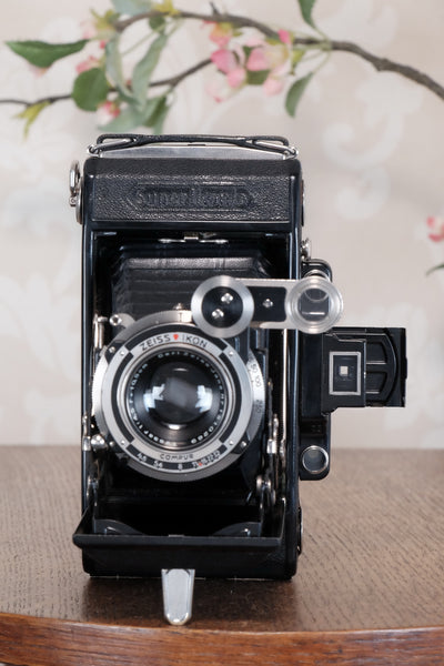 SUPERB! 1934 Zeiss Ikon Super Ikonta C, 6x9, Tessar lens and reduction mask, CLA'd, Freshly Serviced!