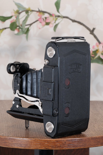 SUPERB! 1934 Zeiss Ikon Super Ikonta C, 6x9, Tessar lens and reduction mask, CLA'd, Freshly Serviced!