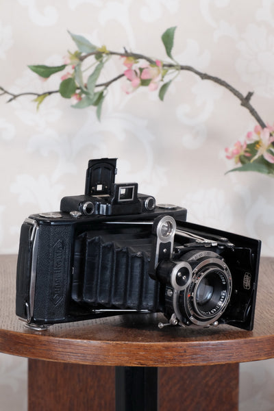 SUPERB! 1934 Zeiss Ikon Super Ikonta C, 6x9, Tessar lens and reduction mask, CLA'd, Freshly Serviced!