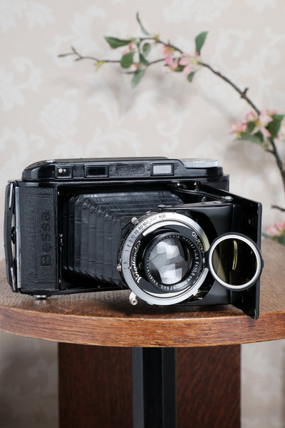 Superb Voigtlander 6x9 Black Bessa rangefinder with Heliar lens! Freshly Serviced, CLA'd.