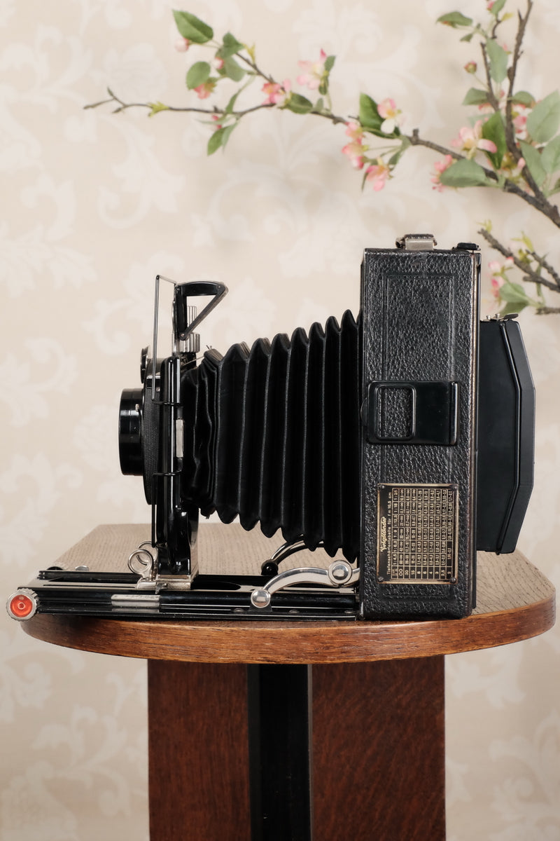 The BIG Voigtlander 10x15cm Bergheil! 10x15 Bergheil Camera with large format 165mm HELIAR LENS! Freshly serviced CLA’d - Voigtlander- Petrakla Classic Cameras