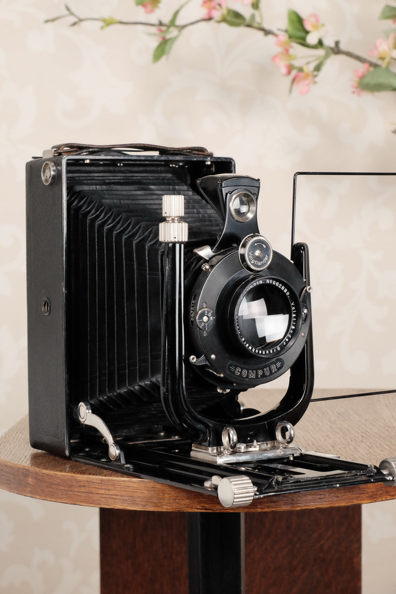 The BIG Voigtlander 10x15cm Bergheil! 10x15 Bergheil Camera with large format 165mm HELIAR LENS! Freshly serviced CLA’d - Voigtlander- Petrakla Classic Cameras