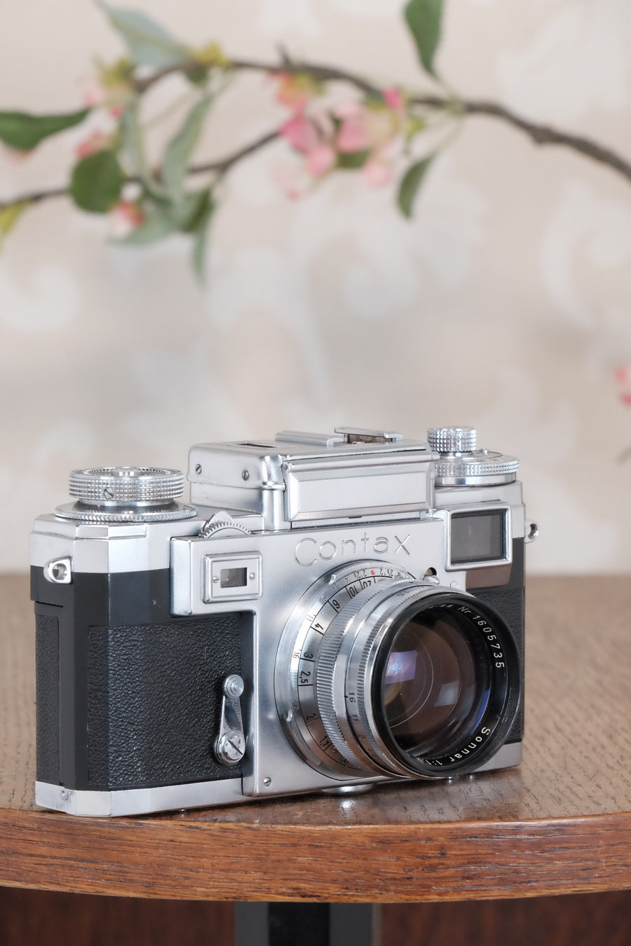 Superb! 1953 Zeiss Ikon Contax IIIa with coated Carl Zeiss 1.5 / 50mm Sonnar lens. CLA'd, Freshly Serviced!