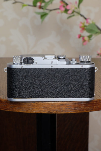 Superb! 1939 Leitz Leica IIIb, with 2.0/50mm Leitz Summar lens, Freshly Serviced! - Leitz- Petrakla Classic Cameras