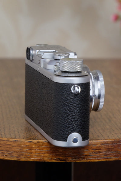 Superb! 1939 Leitz Leica IIIb, with 2.0/50mm Leitz Summar lens, Freshly Serviced! - Leitz- Petrakla Classic Cameras