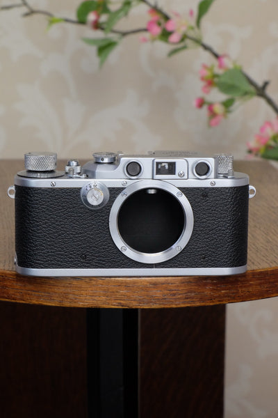 Superb! 1939 Leitz Leica IIIb, with 2.0/50mm Leitz Summar lens, Freshly Serviced! - Leitz- Petrakla Classic Cameras