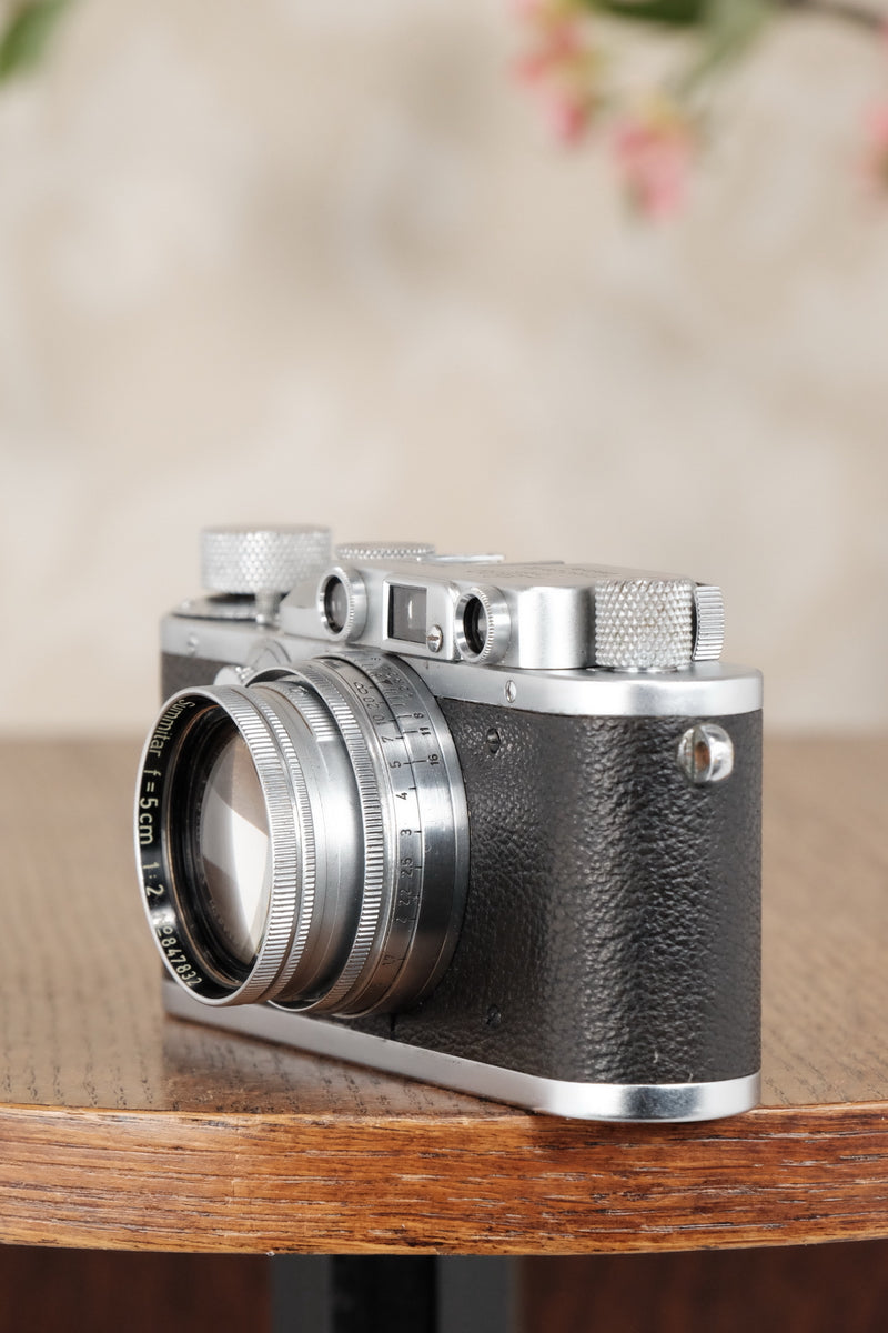 1938 Leitz Leica III with Summitar lens, CLA’d, Freshly Serviced! - Leitz- Petrakla Classic Cameras