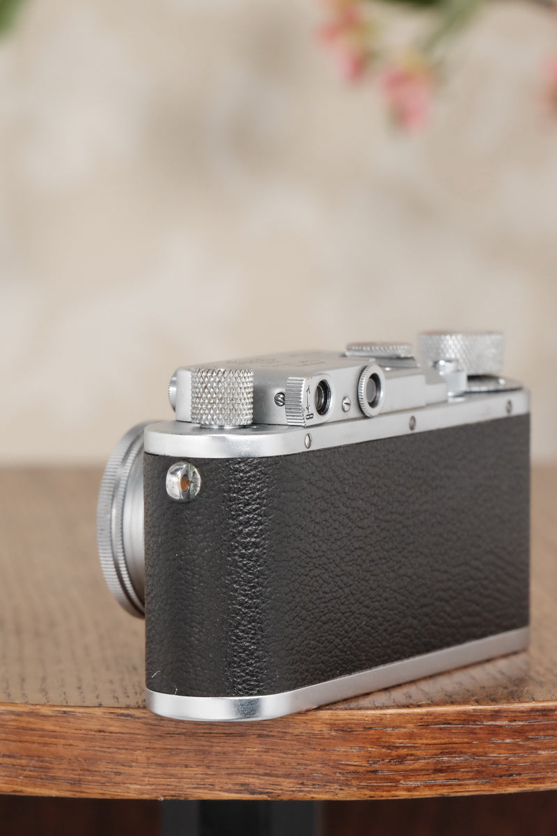 1938 Leitz Leica III with Summitar lens, CLA’d, Freshly Serviced! - Leitz- Petrakla Classic Cameras