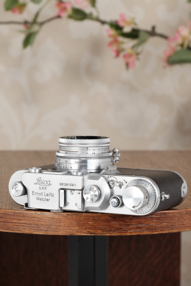 1938 Leitz Leica III with Summitar lens, CLA’d, Freshly Serviced! - Leitz- Petrakla Classic Cameras