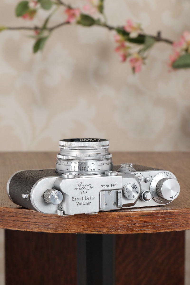 1938 Leitz Leica III with Summitar lens, CLA’d, Freshly Serviced! - Leitz- Petrakla Classic Cameras