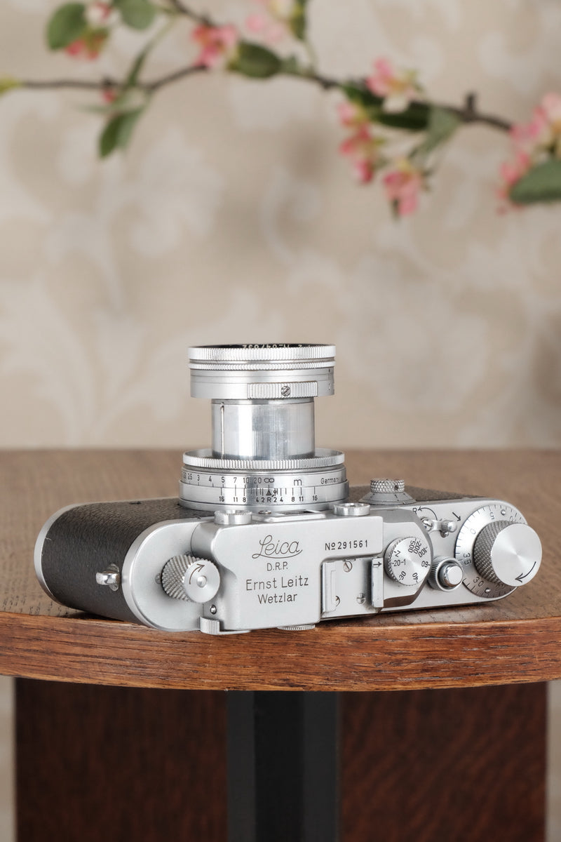 1938 Leitz Leica III with Summitar lens, CLA’d, Freshly Serviced! - Leitz- Petrakla Classic Cameras