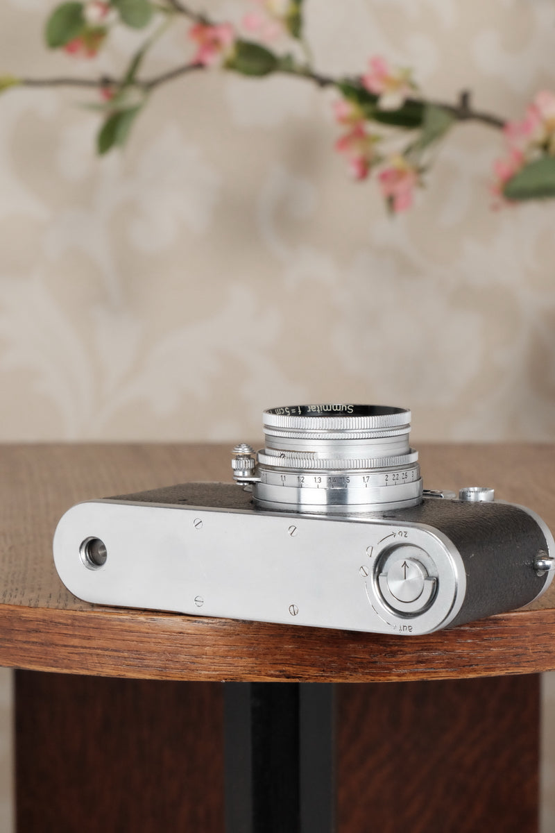1938 Leitz Leica III with Summitar lens, CLA’d, Freshly Serviced! - Leitz- Petrakla Classic Cameras