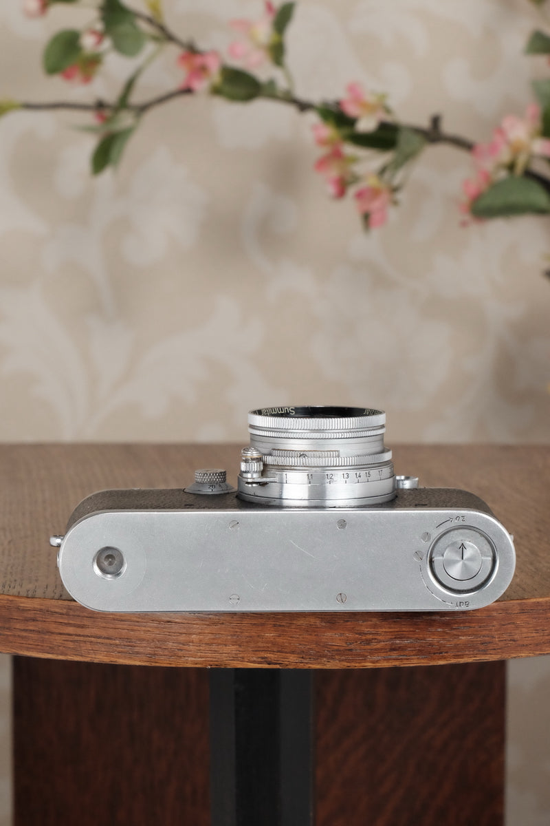 1938 Leitz Leica III with Summitar lens, CLA’d, Freshly Serviced! - Leitz- Petrakla Classic Cameras