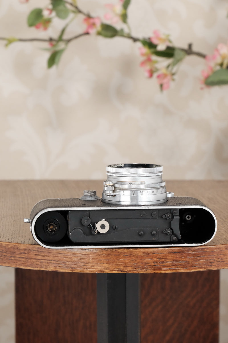 1938 Leitz Leica III with Summitar lens, CLA’d, Freshly Serviced! - Leitz- Petrakla Classic Cameras